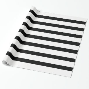 Black & White or Black & Customisable Colour Wrapping Paper