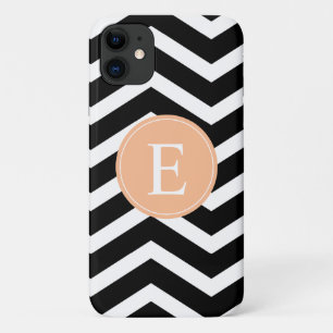 Black White Orange Chevron Custom Case-Mate iPhone Case