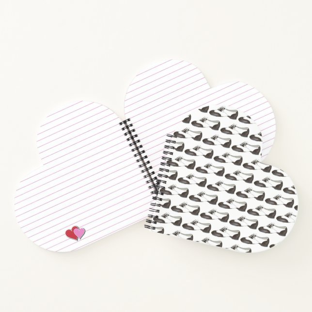 Black White Oxford Dance Shoe Tapdance Tap Teacher Notebook (Inside)