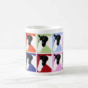 Black/White Paint Pinto Horse Coffee Mug Gift