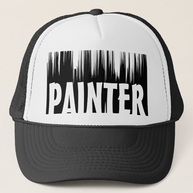 BLACK & WHITE PAINTER CAP (Front)
