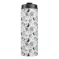 Black & White Paisley Pattern –Elegant Textile Art
