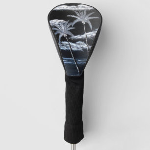 Black & White Palms Golf Head Cover