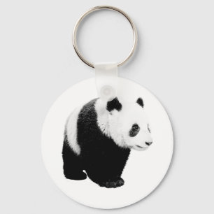 Black & White Panda Key Ring
