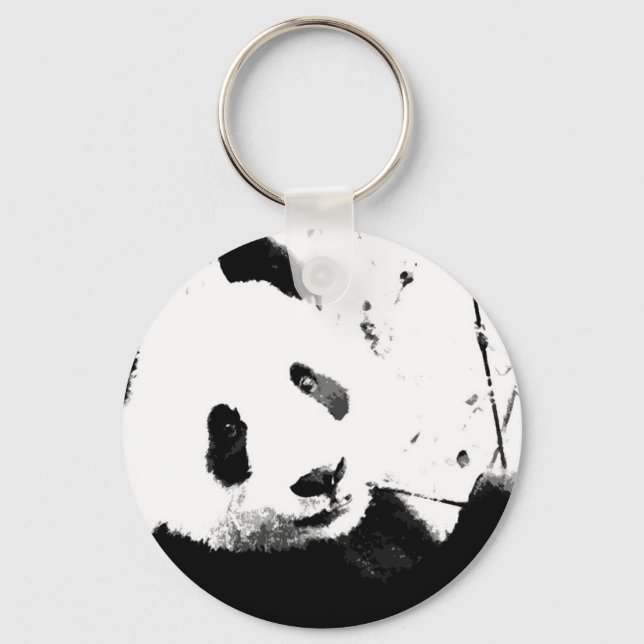 Black & White Panda Key Ring (Front)