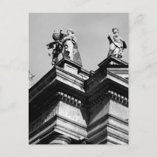 Black White Papal Archbasilica of St. John Lateran Holiday Postcard