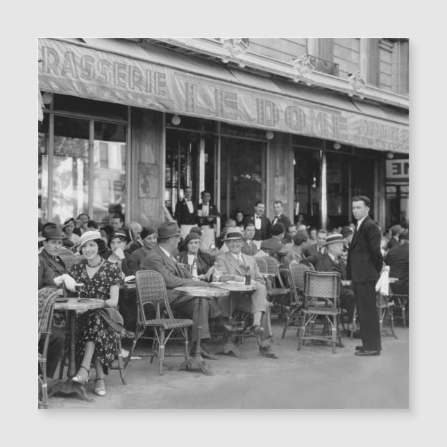 Black & White Paris Cafe (Front)