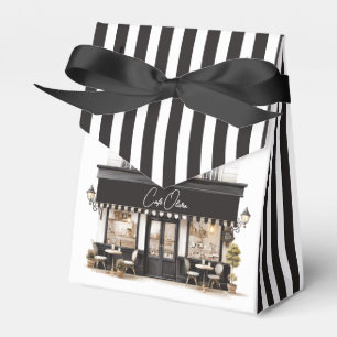 Black & White Paris Café Birthday Favour Box