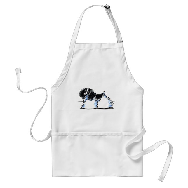 Black White Parti Cocker Spaniel Standard Apron (Front)