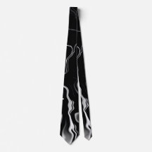 Black & White Pattern Clasy Neck Tie