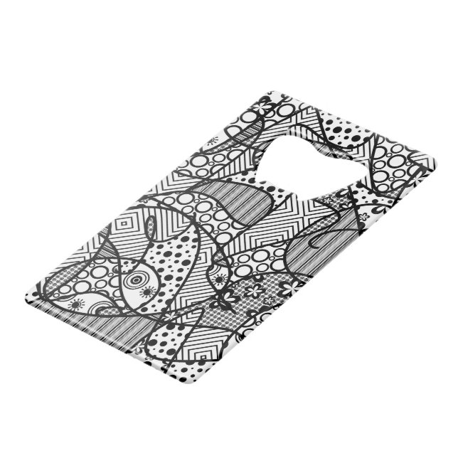 Black & White Pattern Patchwork 04 (Front Angled)