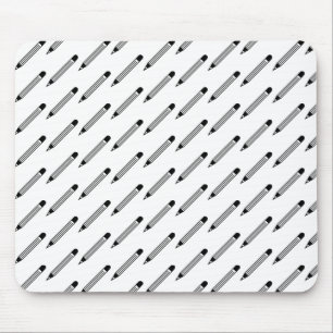 Black & White Pencil Mouse Pad