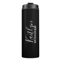 Black & White Personalised Bridesmaid
