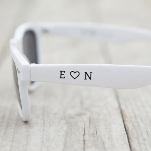 Black White Personalised Sunglasses Party Favours