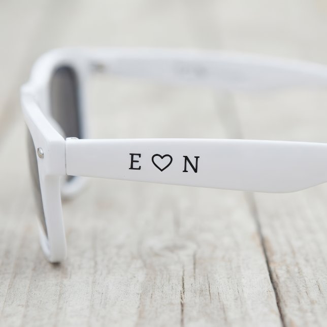 Black White Personalised Sunglasses Party Favours (Creator Uploaded)