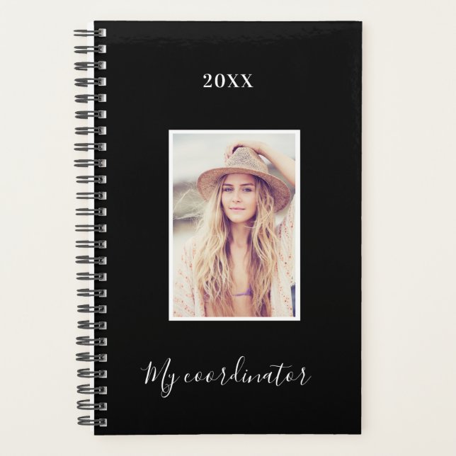 Black white photo appointments planner (Front)