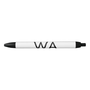 Black white piano keys add name initial letter mon ink pen