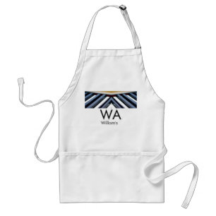 Black white piano keys add name initial letter mon standard apron
