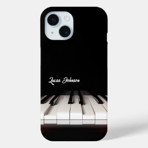 Black & White Piano Keys Music Fan Gifts Case-Ma iPhone 15 Case