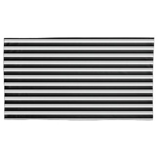 Black White Pink Stripes   Pillowcase