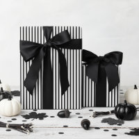 Black & White Pinstripe Halloween