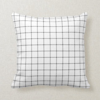Black & White Plaid Cushion