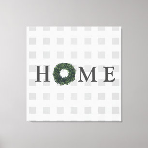 Black & White Plaid Typography Farmhouse Decor