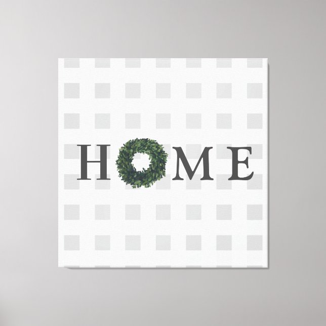 Black & White Plaid Typography Farmhouse Decor (Front)