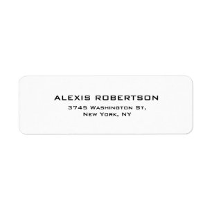 Black & White Plain Elegant Modern Trendy Minimal