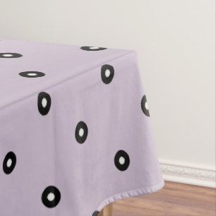 Black/White Polka Dot -Changeable Background Colou Tablecloth
