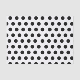 Black & White Polka Dot Chic Tissue Paper