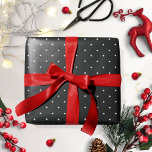 Black White Polka Dot Christmas Wrapping Paper<br><div class="desc">Black White Polka Dot Christmas Wrapping Paper</div>