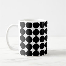 Black & White Polka Dot Mug 