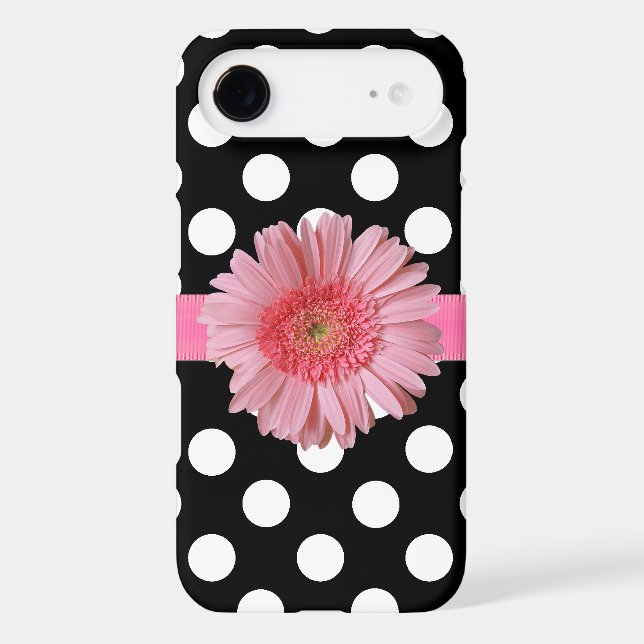 Black & White Polka Dot Samsung S4 Case (Back)