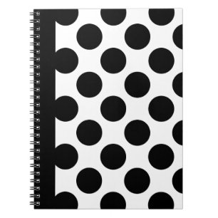 Black & White Polka dots Notebook