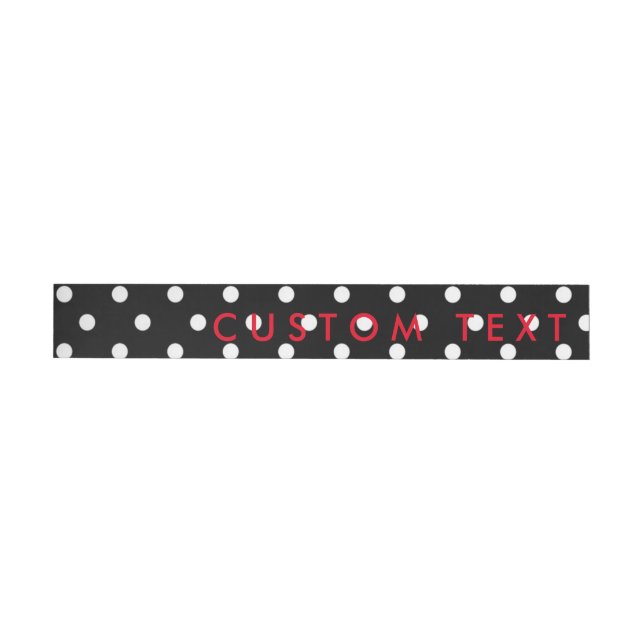 Black & White Polka Dots Wrap Around Labels (Individual)