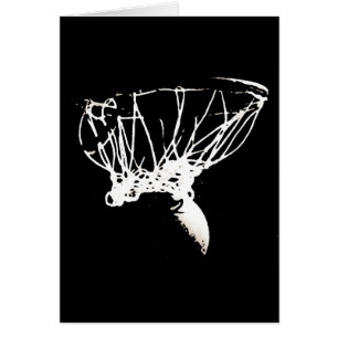Black White Pop Art Basketball
