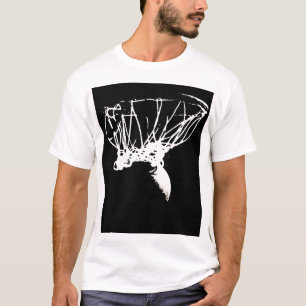 Black White Pop Art Basketball T-Shirt