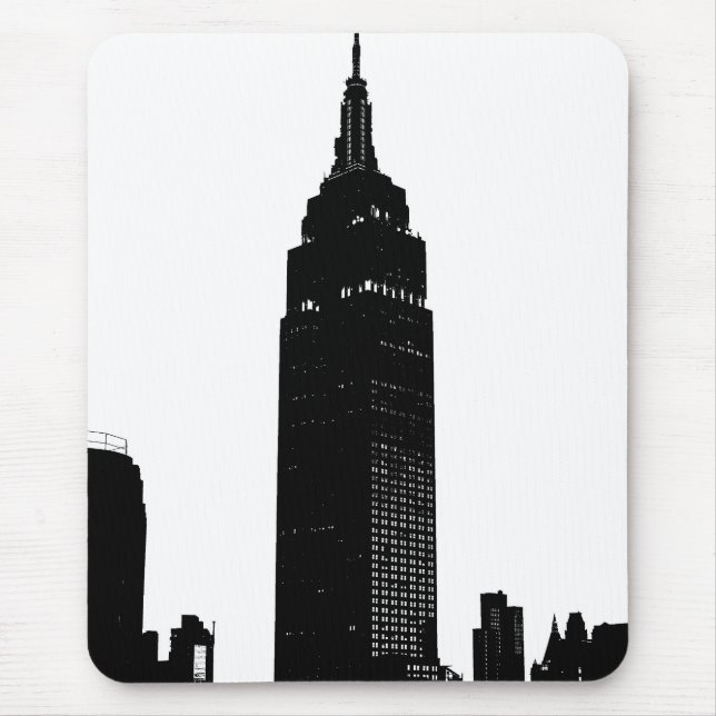 Black & White Pop Art New York Mouse Pad (Front)