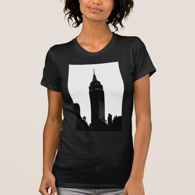 Black & White Pop Art New York T-Shirt (Front)