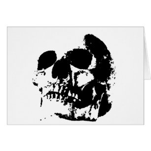 Black & White Pop Art Skull