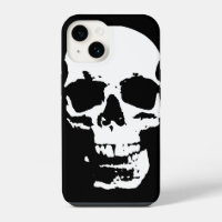 Black & White Pop Art Skull Stylish Cool