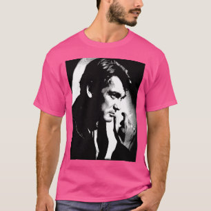 Black White Portrait (Linocut) Of Jean Marais T-Shirt