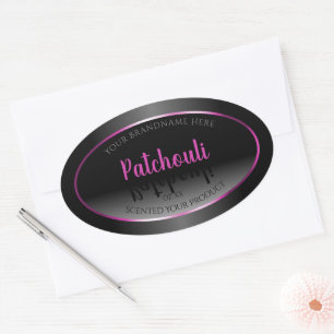 Black White Product Label Gamour Pink Purple Frame