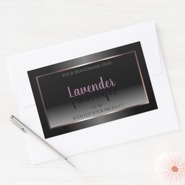 Black White Product Labels Luminous Purple Frame (Envelope)
