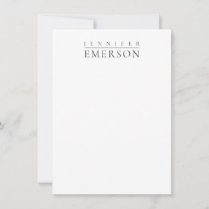 Black white professional minimalist modern plain  card
