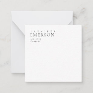 Black white professional minimalist modern plain  card