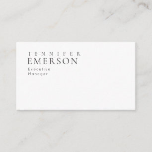 Black white professional minimalist modern plain  enclosure card