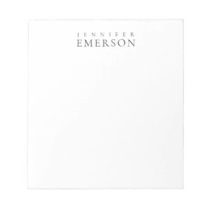 Black white professional minimalist modern plain  notepad