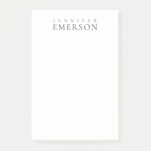 Black white professional minimalist modern plain  post-it notes